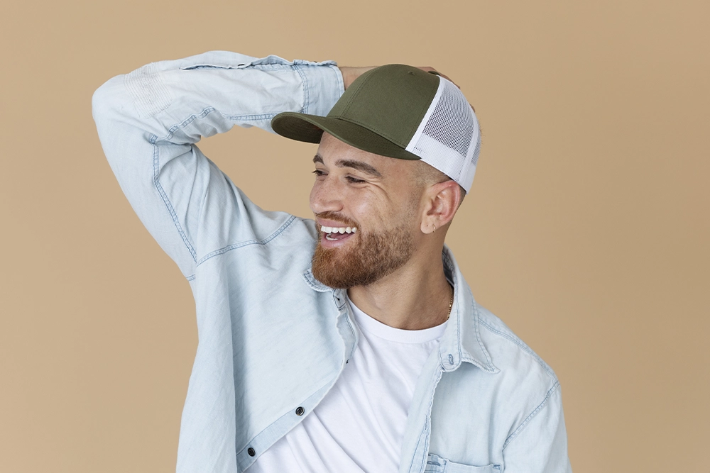 Man wearing a baseball cap