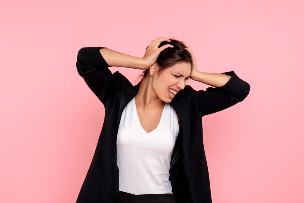 stressed woman