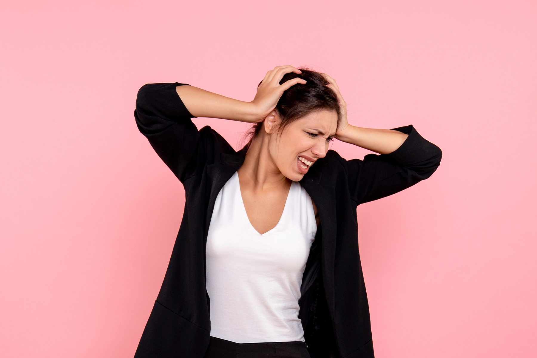 stressed woman