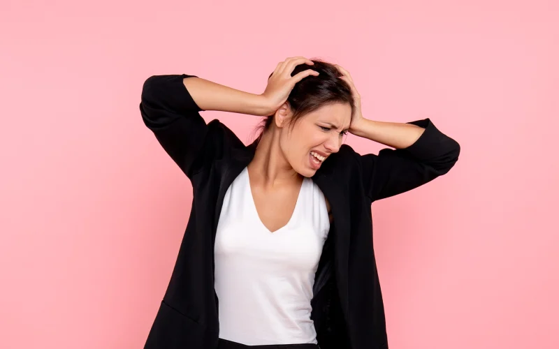 stressed woman
